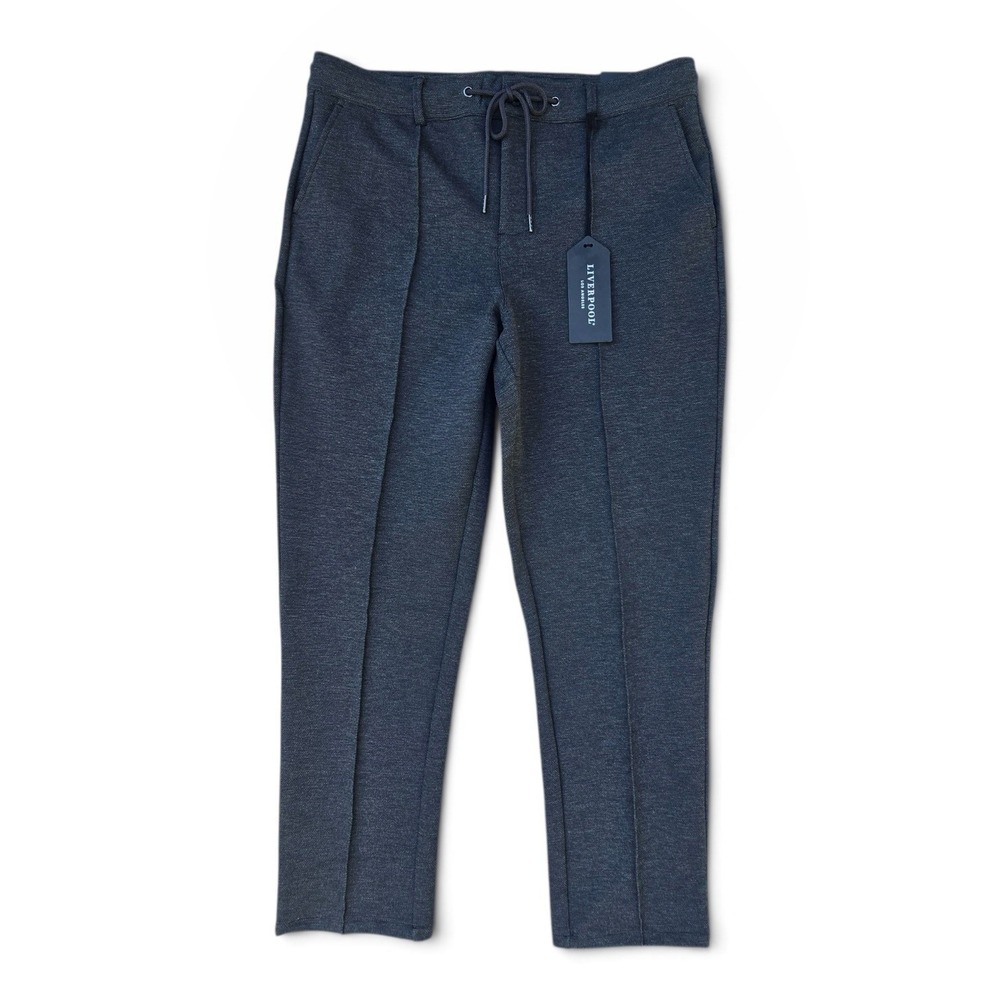 Liverpool Los Angeles Modern Trouser Jogger Heather Charcoal NEW MSRP $119 Large